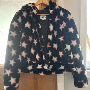 UGG Kids Star Print Jacket - Black and White